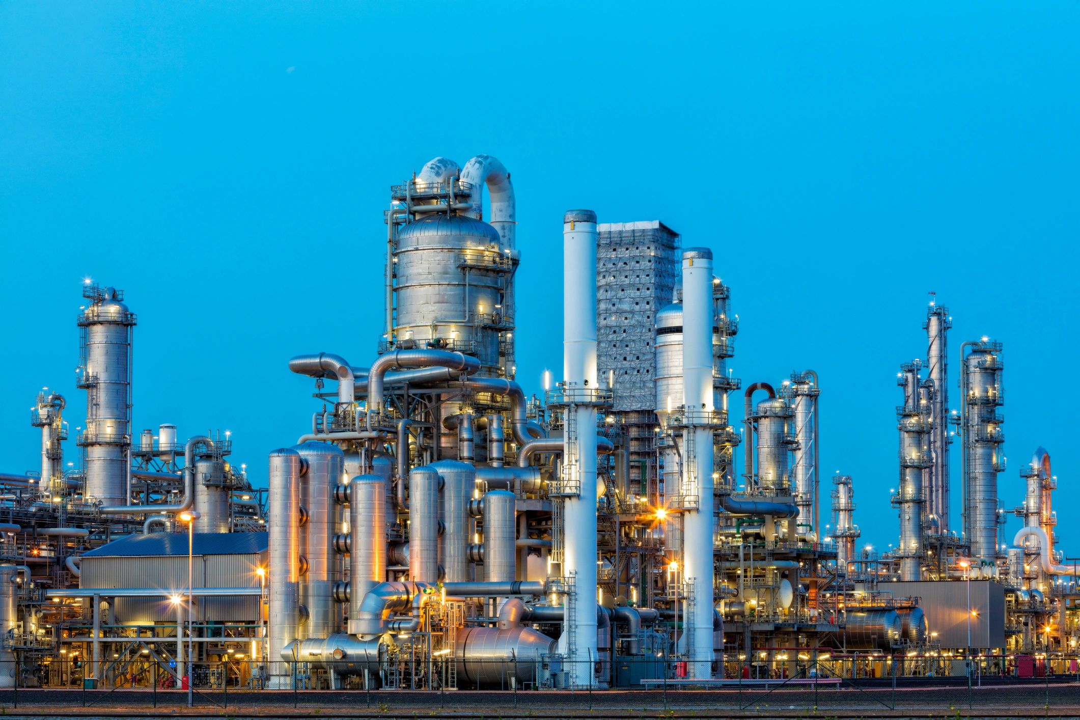 Modern petrochemical plant facility